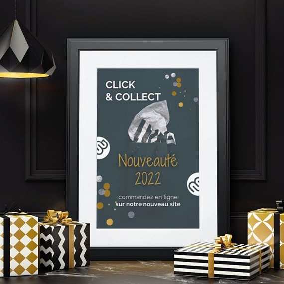 Affichage magasin click and collect